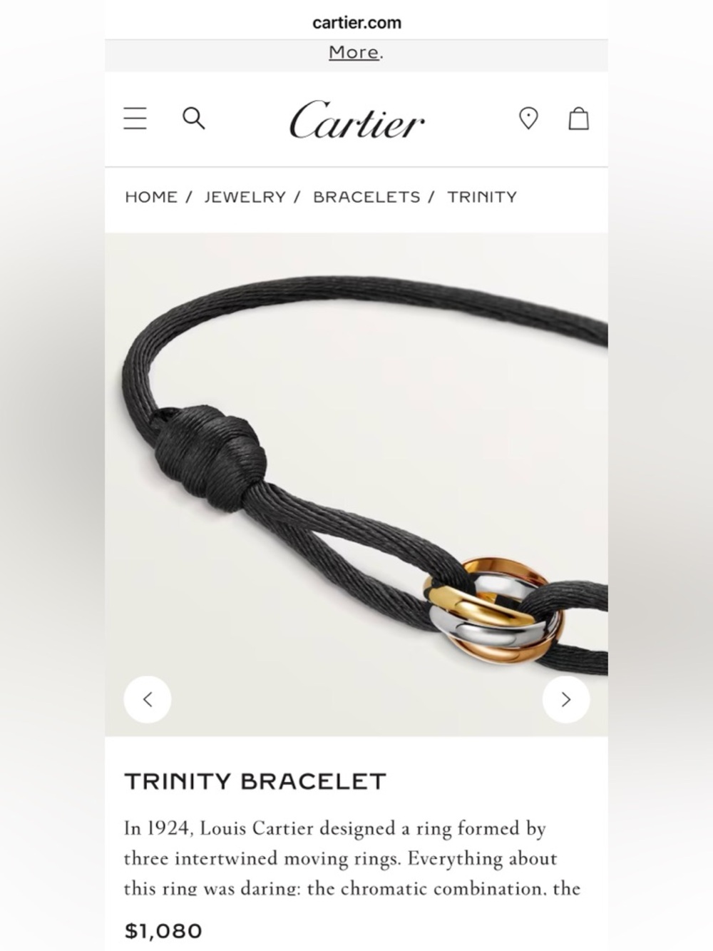 Cartier Trinity Bracelet - Picture 3 of 6
